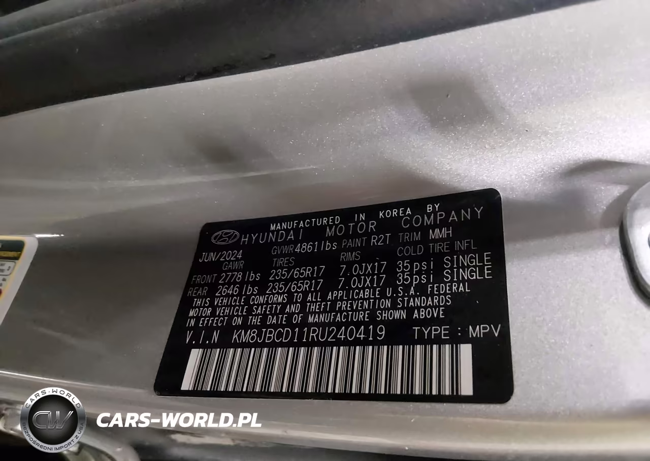 2024 Hyundai Tucson Hybrid Blue VIN:KM8JBCD11RU240419 - 9