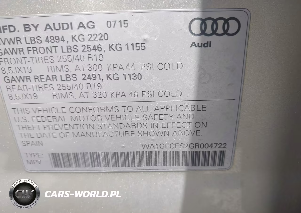 2016 Audi Q3 2.0T Premium Plus VIN:WA1GFCFS2GR004722 - 9