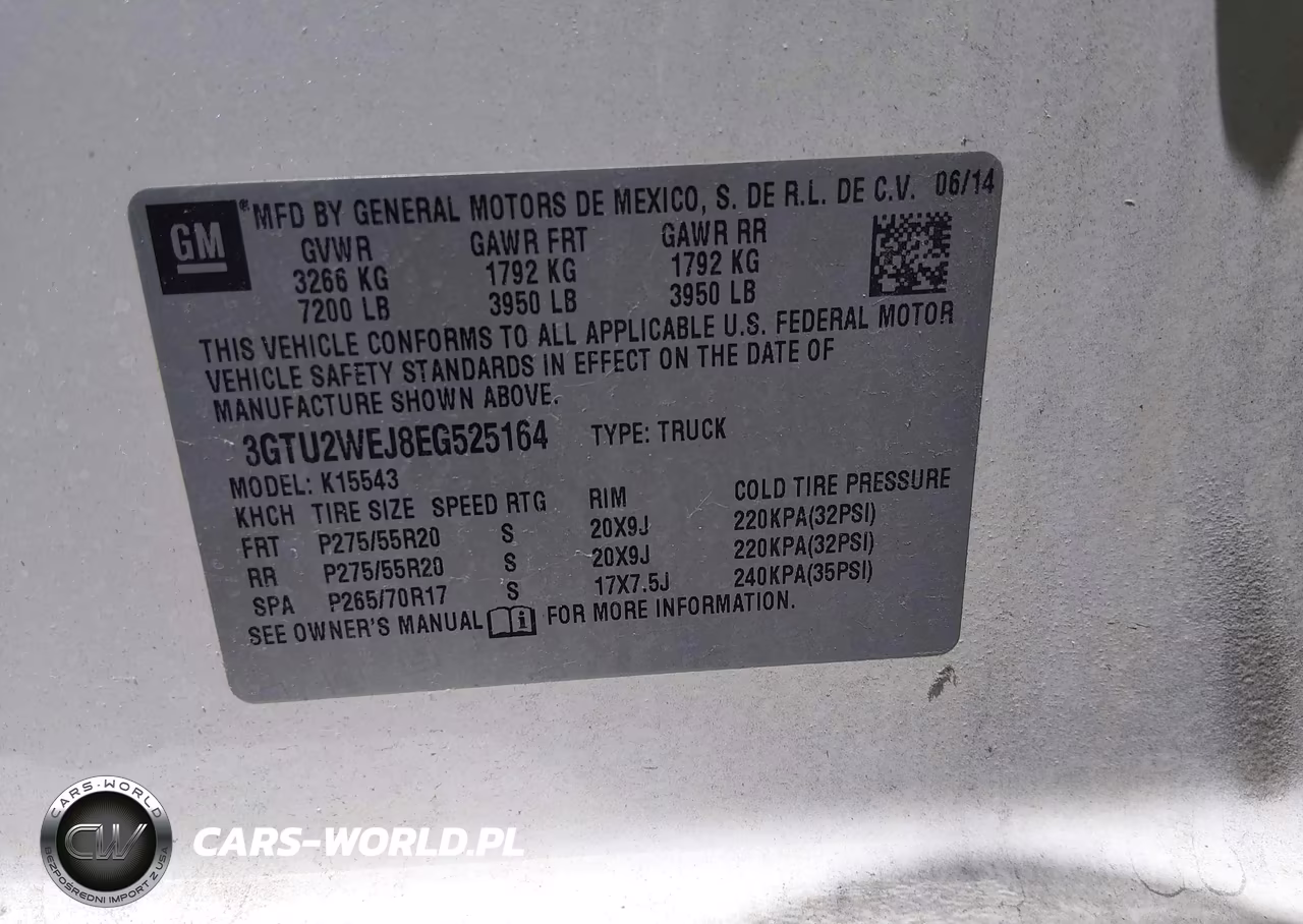 2014 GMC Sierra 1500 Denali VIN:3GTU2WEJ8EG525164 - 9