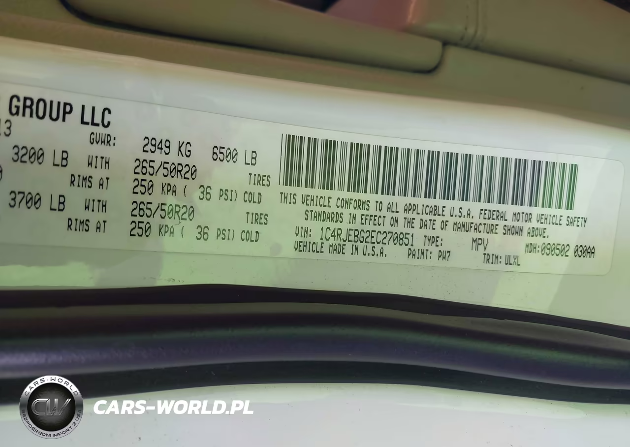 2014 Jeep Grand Cherokee Limited VIN:1C4RJEBG2EC270851 - 9