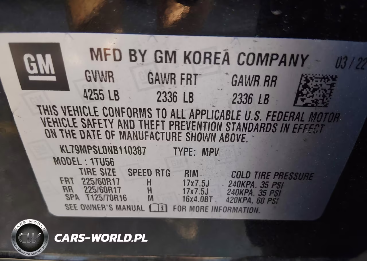 2022 Chevrolet Trailblazer Fwd Lt VIN:KL79MPSL0NB110387 - 9