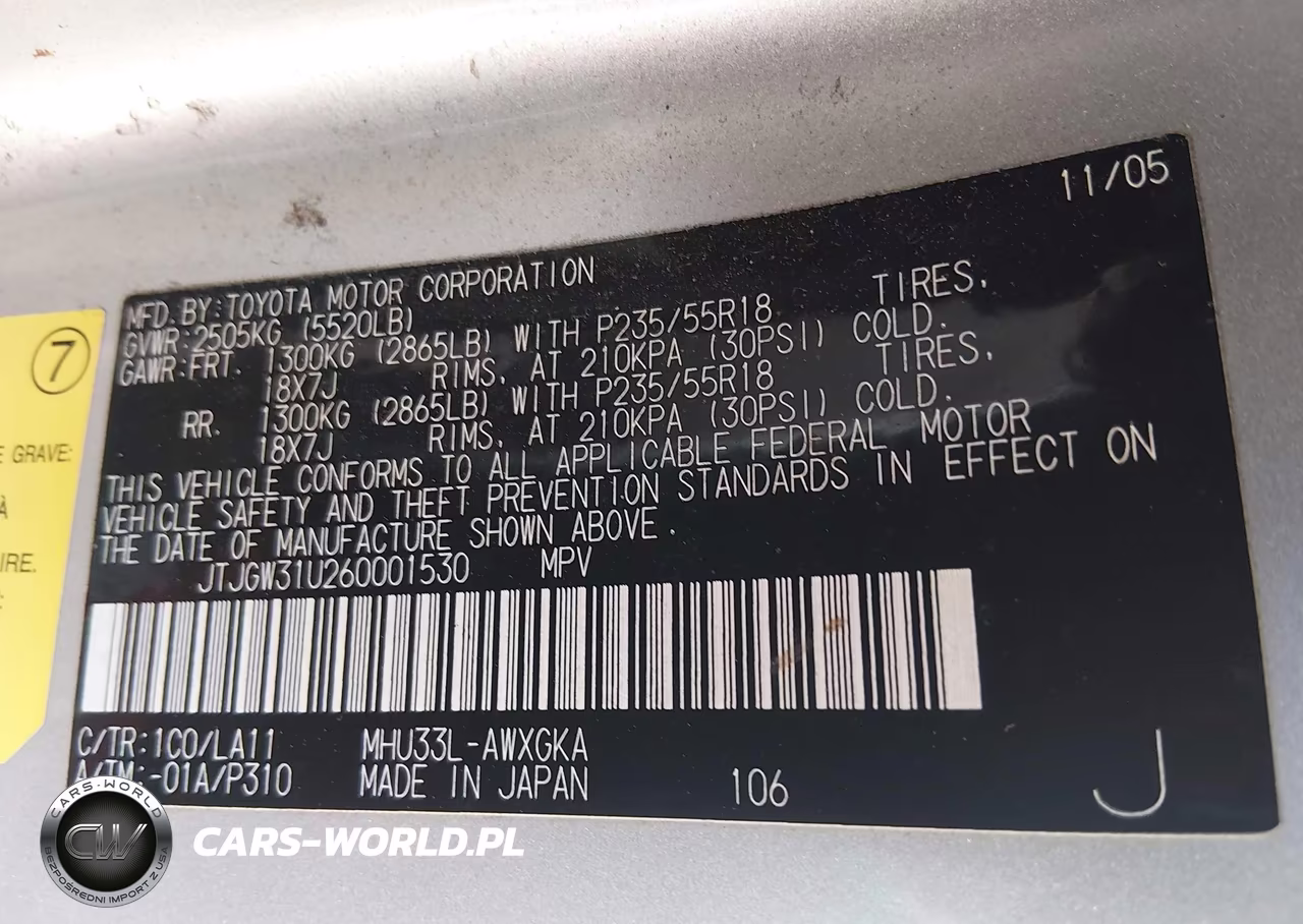 2006 Lexus Rx 400H VIN:JTJGW31U260001530 - 9