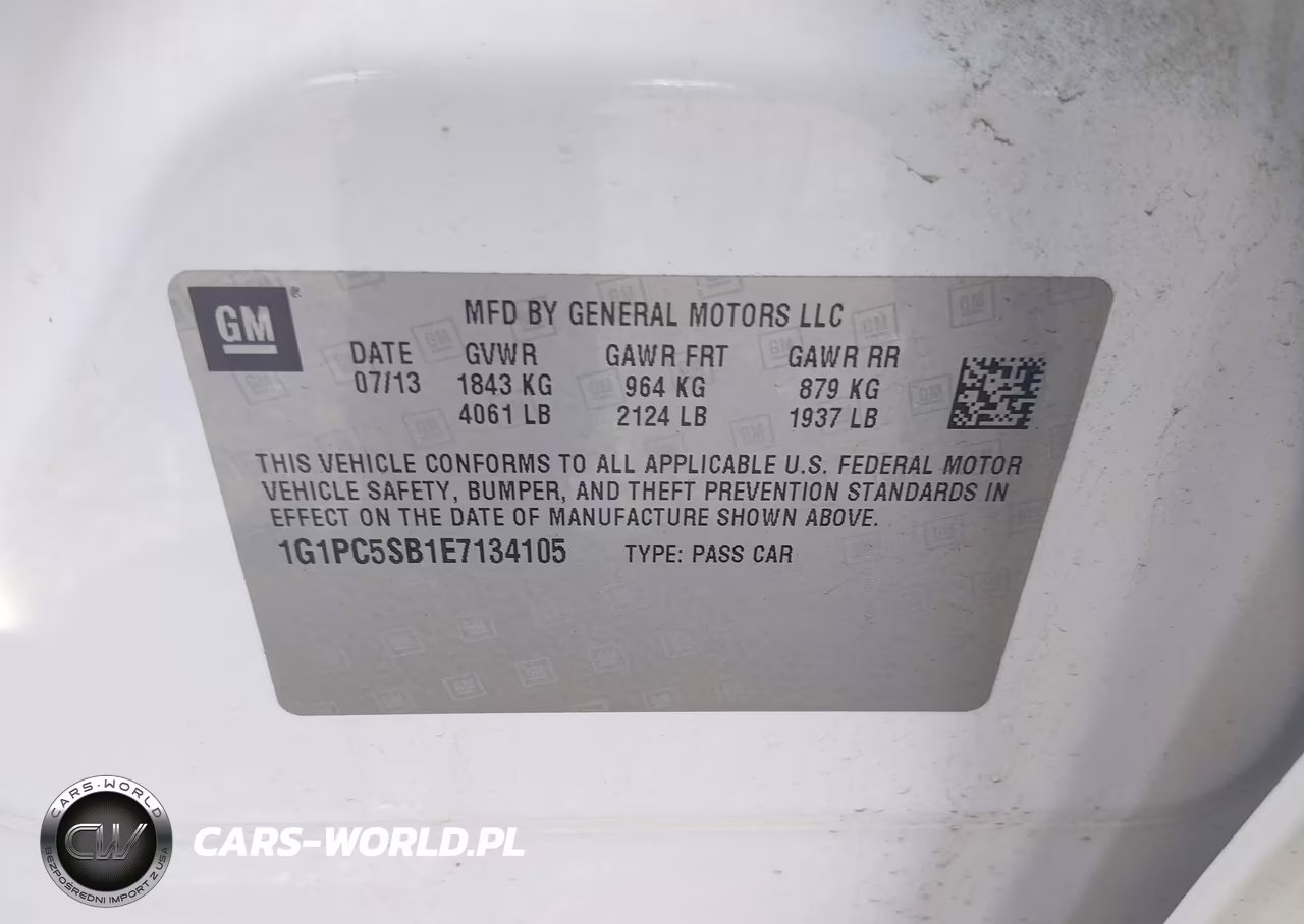 2014 Chevrolet Cruze 1Lt Auto VIN:1G1PC5SB1E7134105 - 9