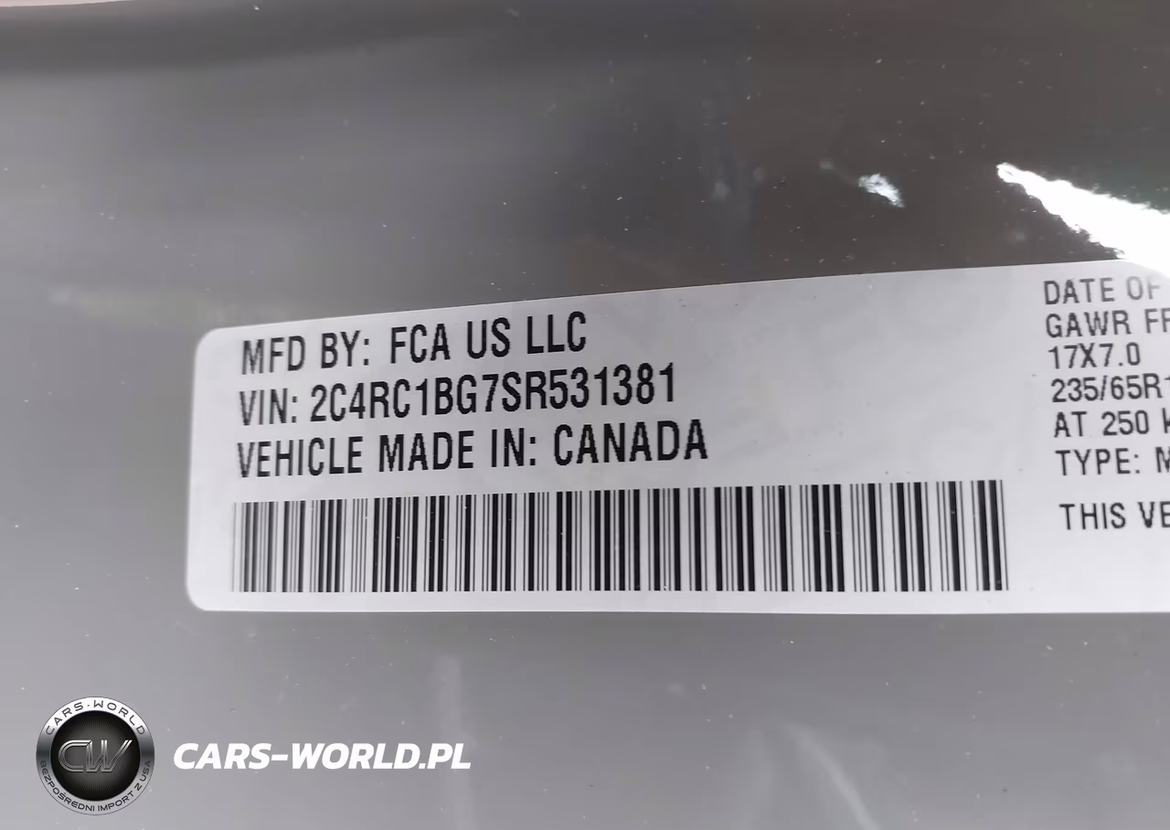 2025 Chrysler Pacifica Select VIN:2C4RC1BG7SR531381 - 9