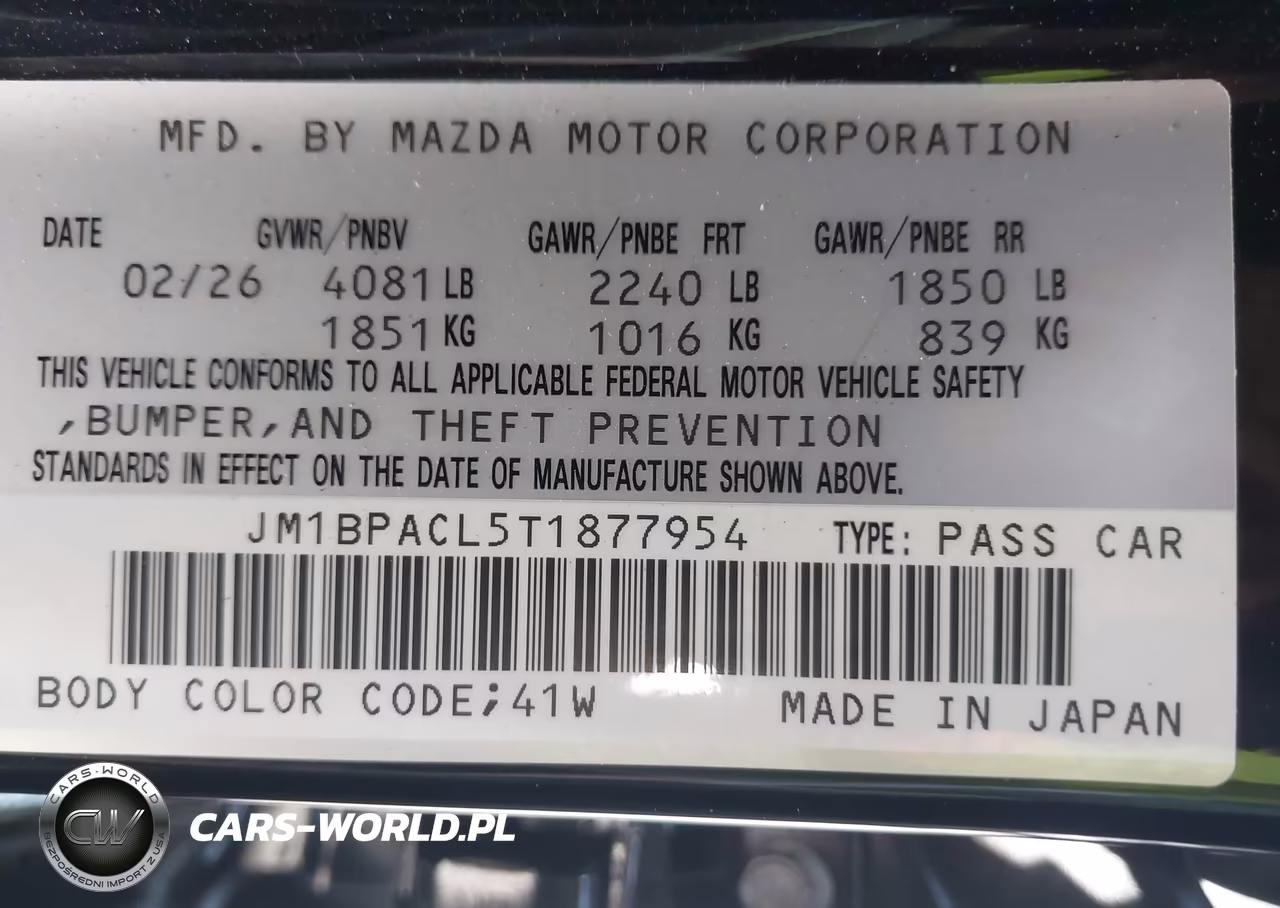 2026 Mazda Mazda3 2.5 S Preferred VIN:JM1BPACL5T1877954 - 9