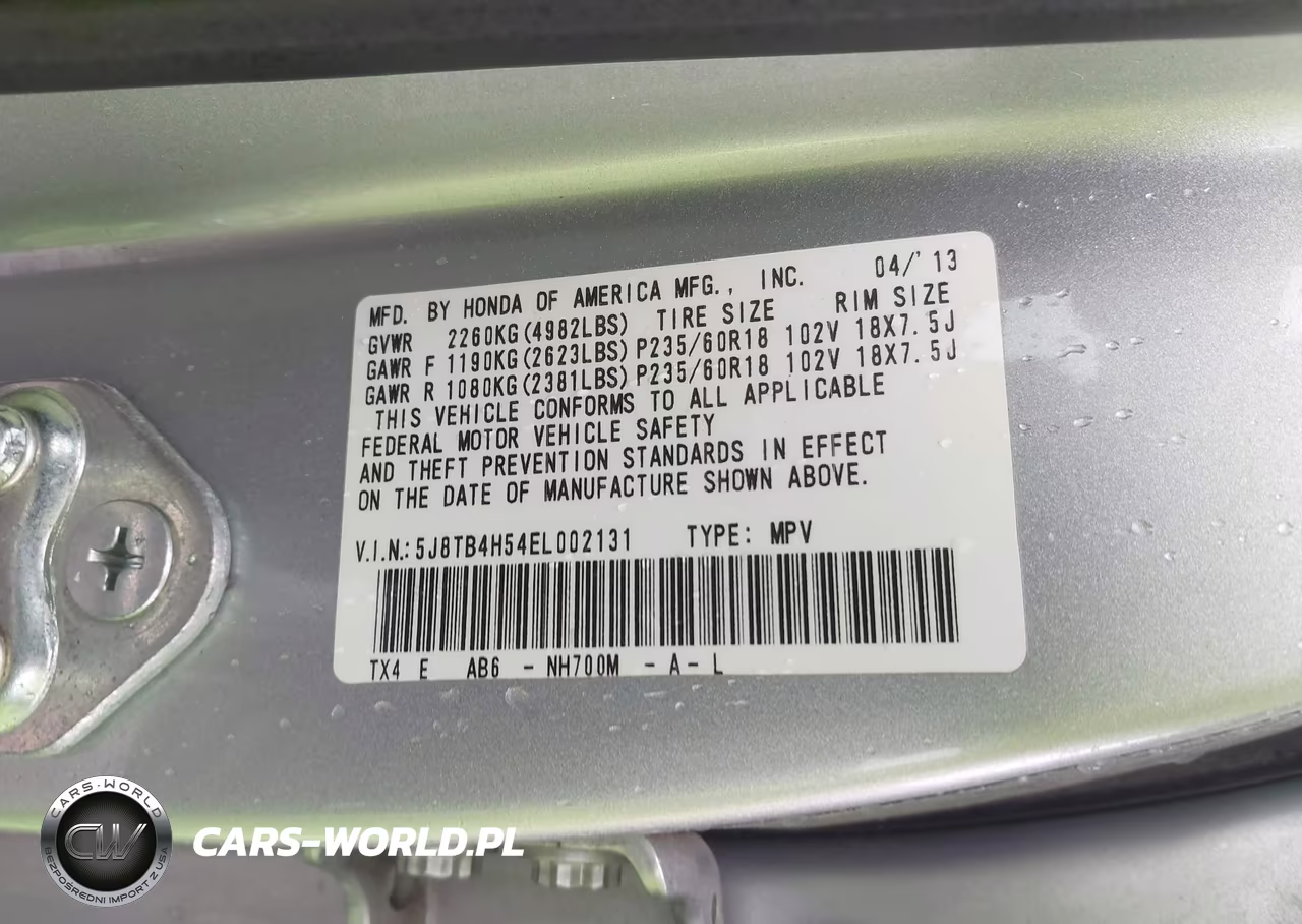 2014 Acura Rdx VIN:5J8TB4H54EL002131 - 9