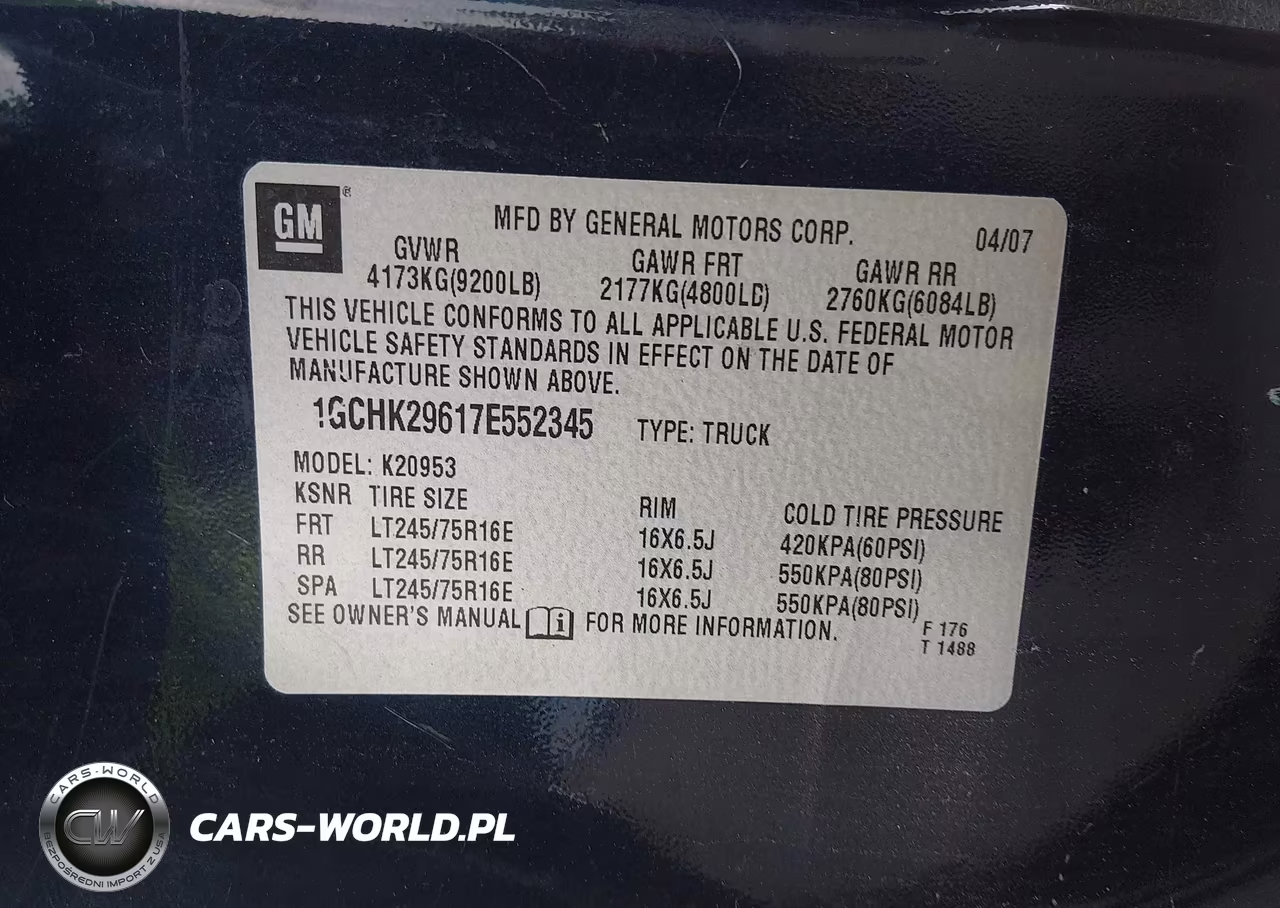 2007 Chevrolet Silverado 2500Hd Lt2 VIN:1GCHK29617E552345 - 9