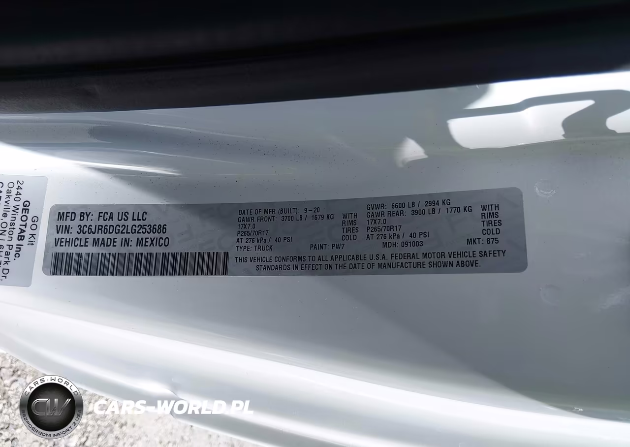 2020 Ram 1500 Classic Tradesman 4X2 8' Box VIN:3C6JR6DG2LG253686 - 9