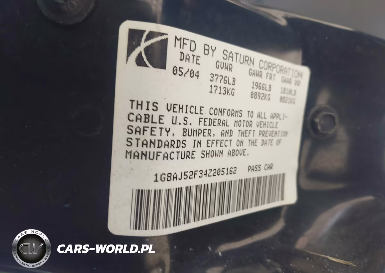 2004 Saturn Ion Level 2 VIN:1G8AJ52F34Z205162 - 9