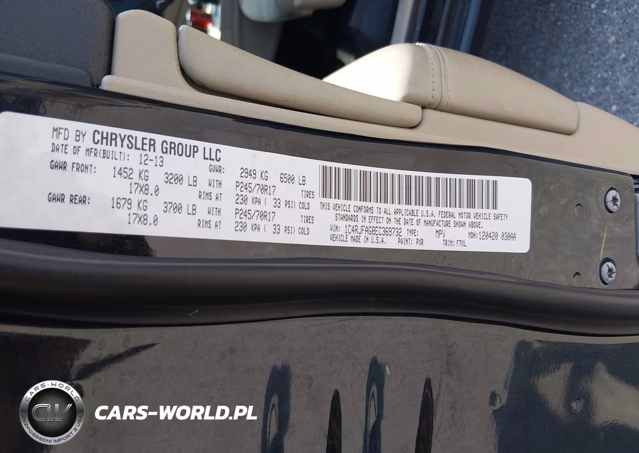 2014 Jeep Grand Cherokee Laredo VIN:1C4RJFAG8EC369732 - 9