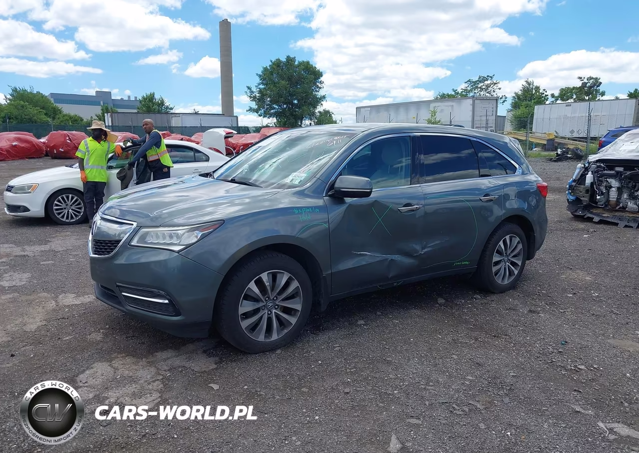 2015 Acura Mdx Technology Package VIN:5FRYD4H49FB016938 - 2