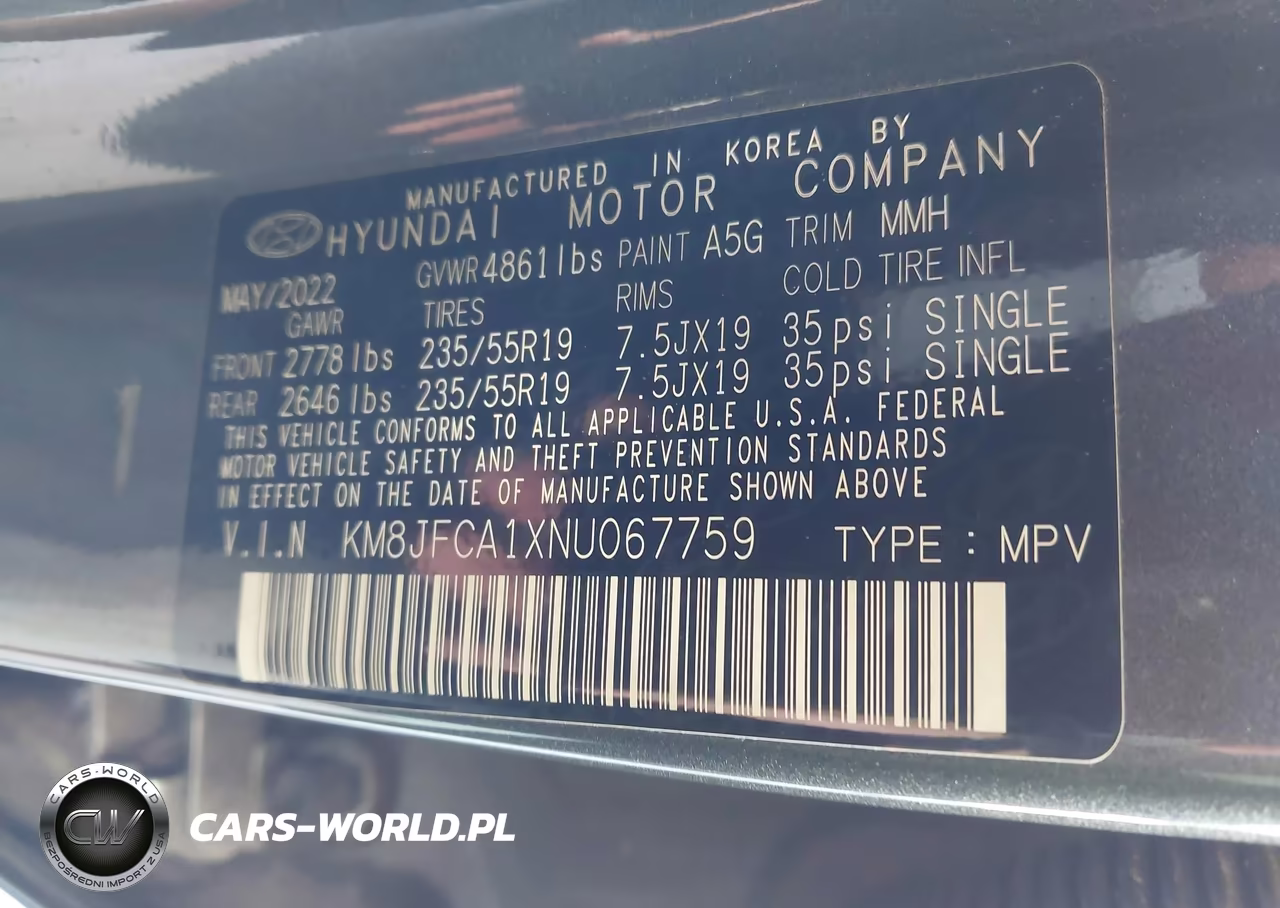2022 Hyundai Tucson Hybrid Sel Convenience VIN:KM8JFCA1XNU067759 - 9
