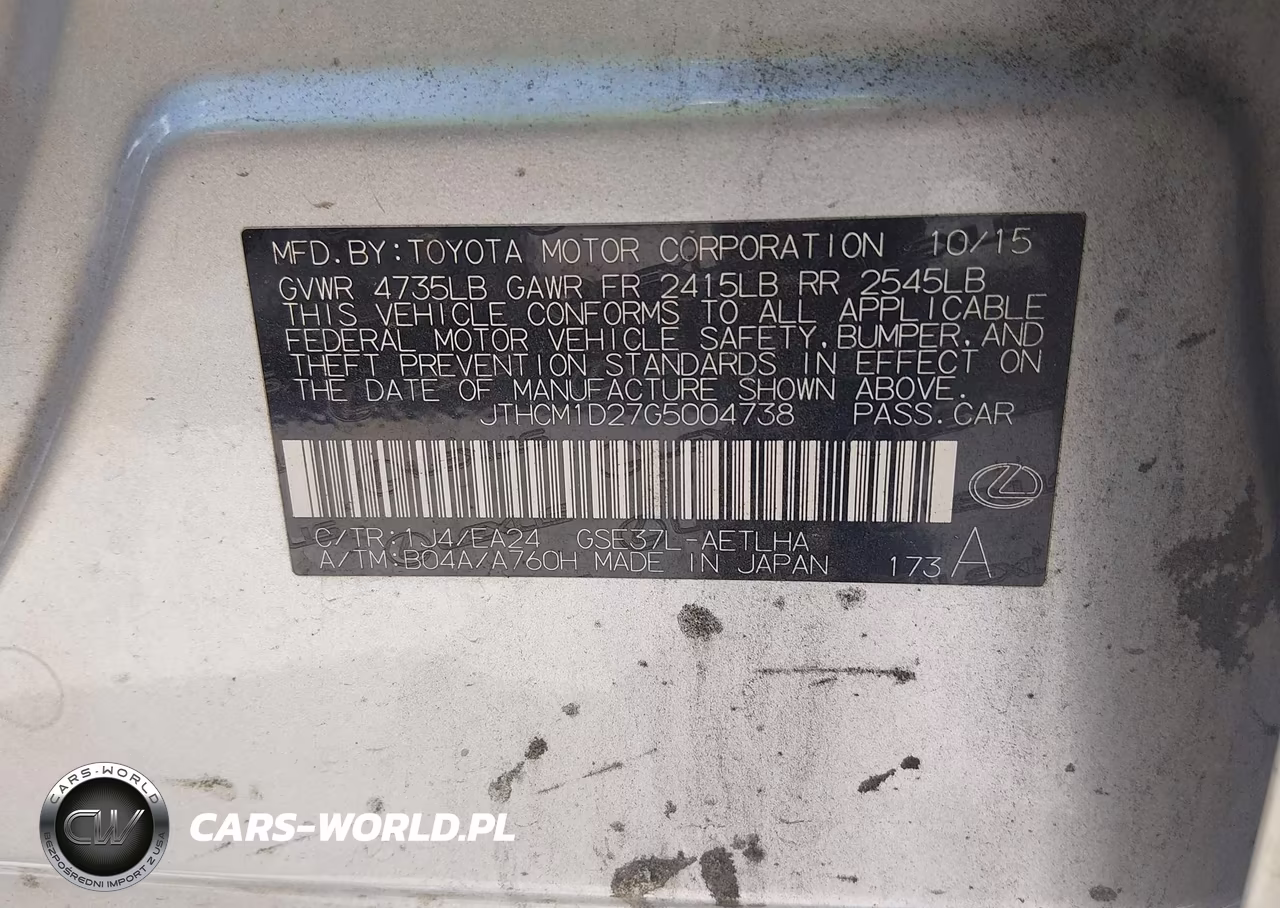 2016 Lexus Is 300 VIN:JTHCM1D27G5004738 - 9