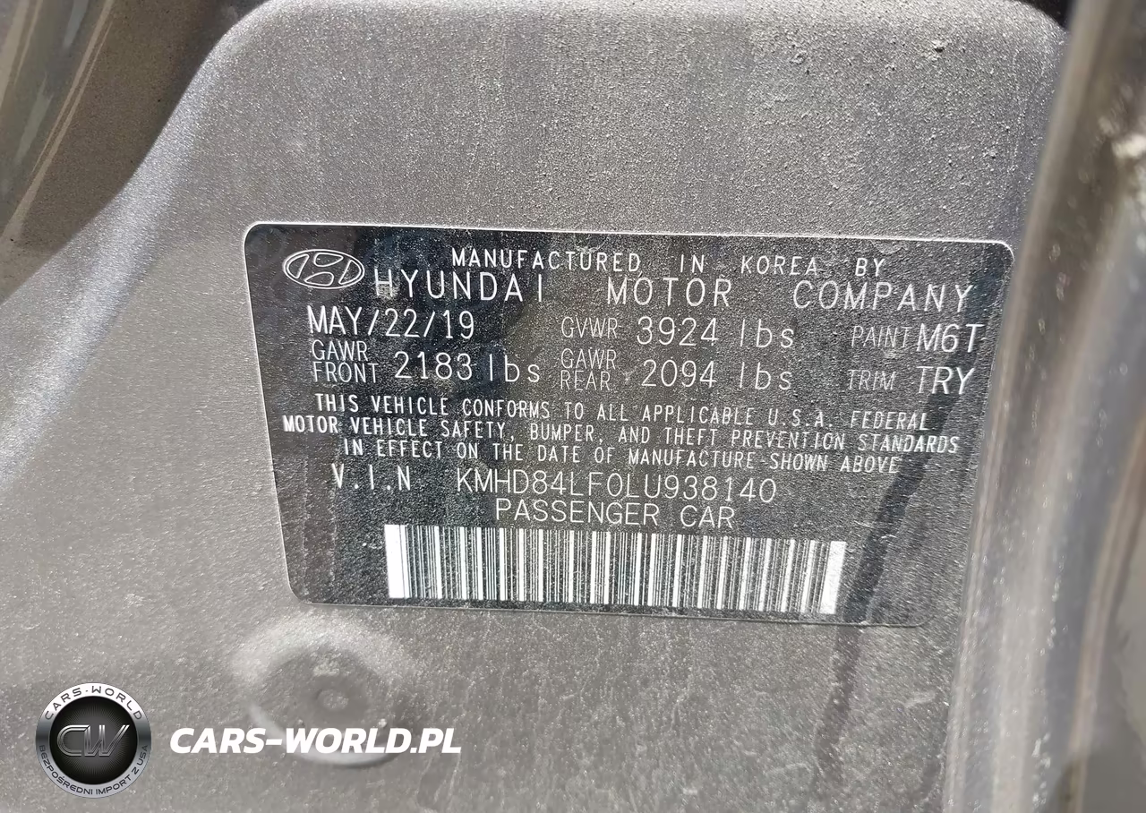 2020 Hyundai Elantra Sel VIN:KMHD84LF0LU938140 - 9