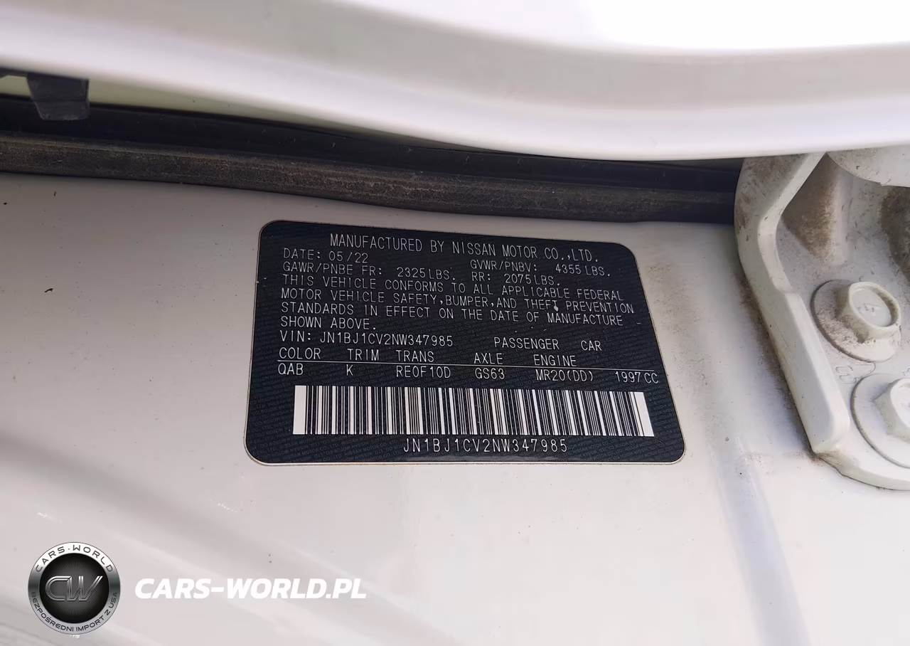 2022 Nissan Rogue Sport Sl Fwd Xtronic Cvt VIN:JN1BJ1CV2NW347985 - 9
