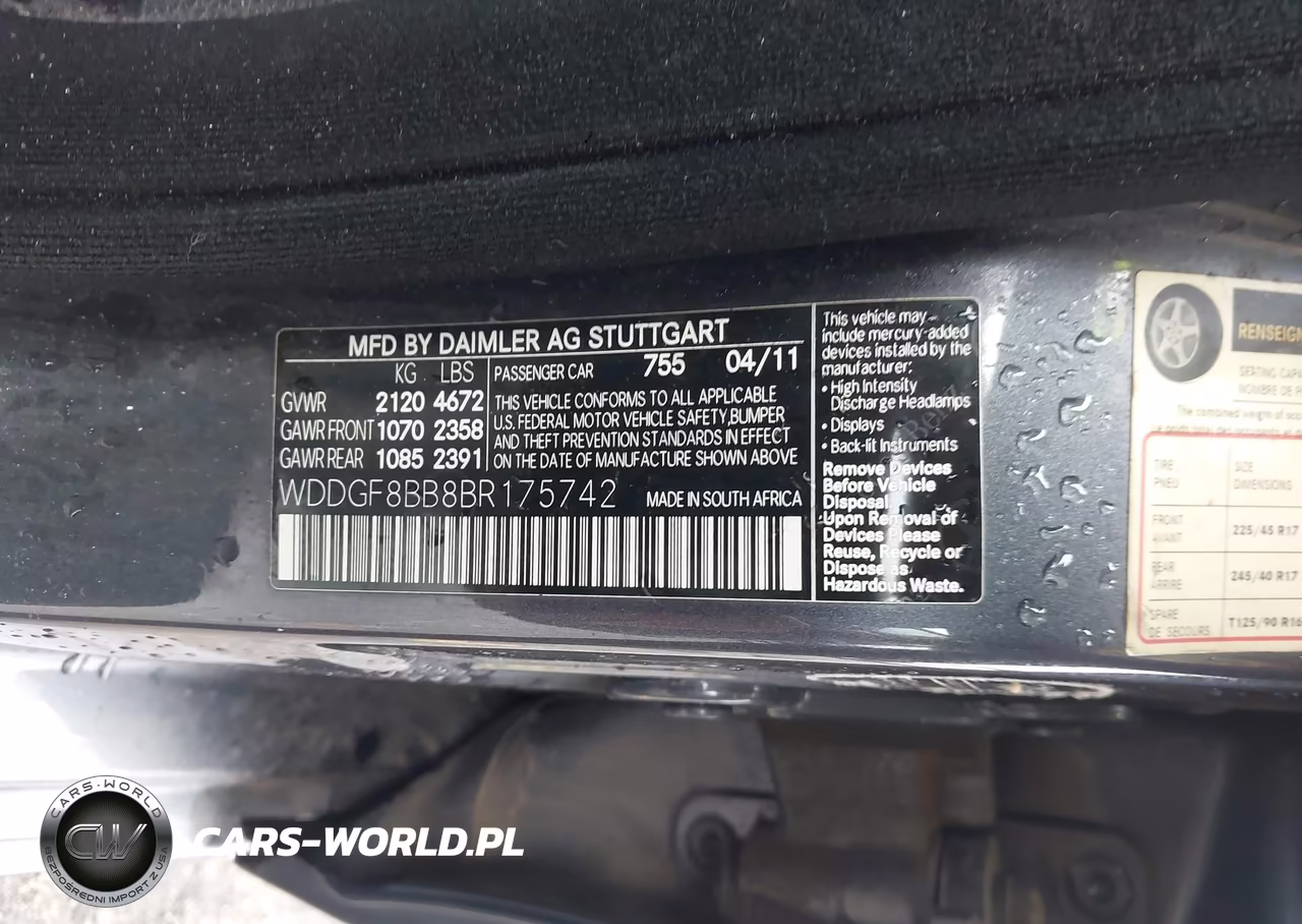 2011 Mercedes-Benz C 300 Sport 4Matic VIN:WDDGF8BB8BR175742 - 9