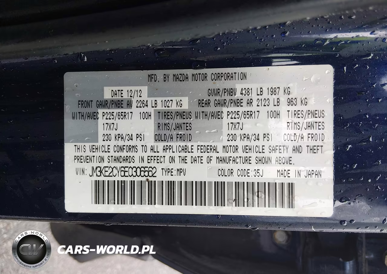 2014 Mazda Cx-5 Touring VIN:JM3KE2CY6E0306562 - 9