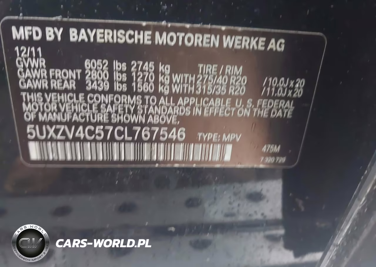 2012 BMW X5 xDrive35I-xDrive35I Premium-xDrive35I Sport Activity VIN:5UXZV4C57CL767546 - 9