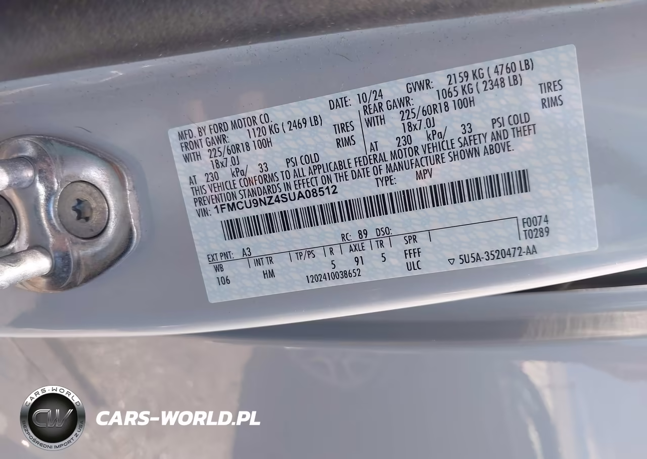 2025 Ford Escape St-Line Select VIN:1FMCU9NZ4SUA08512 - 9