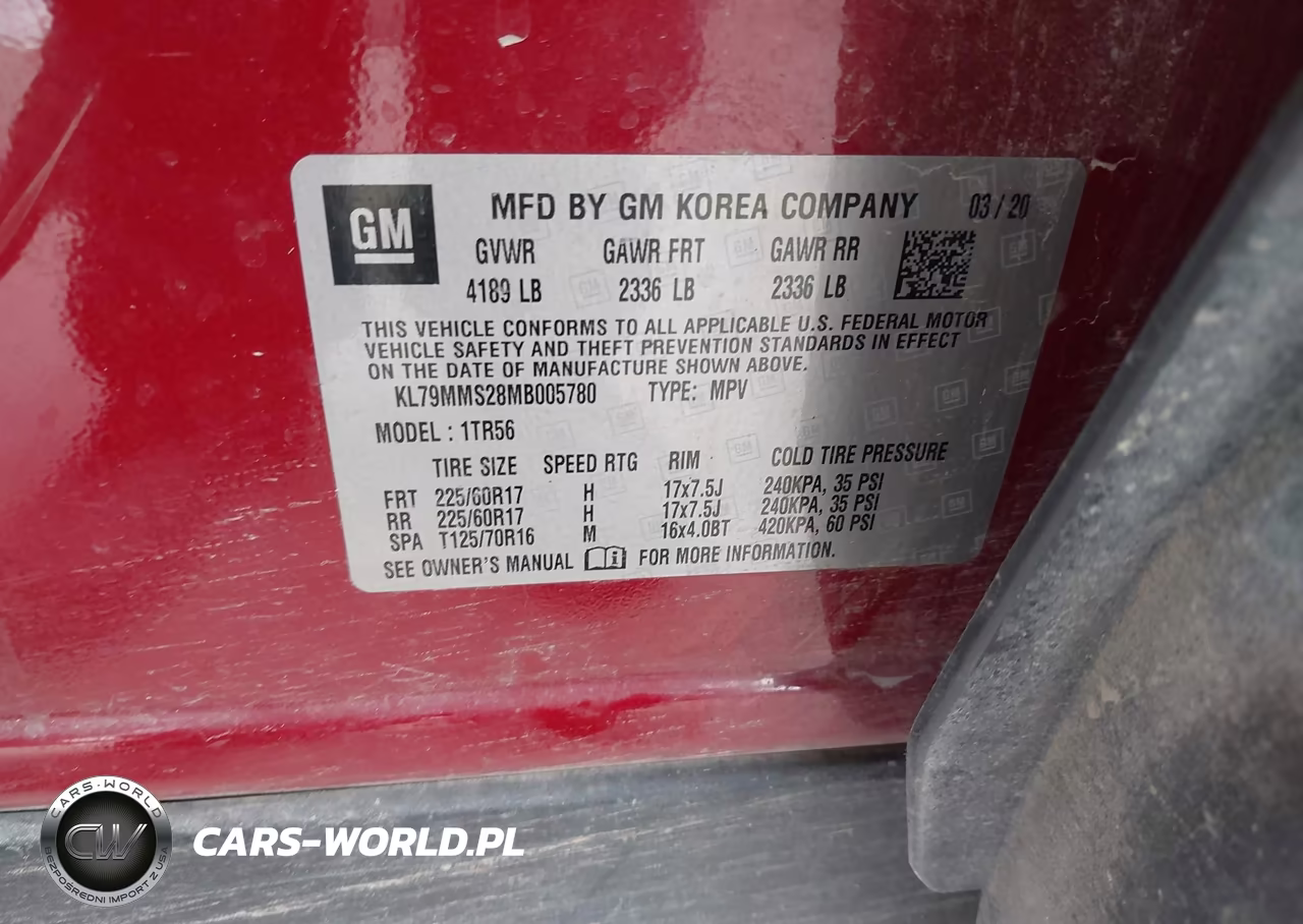 2021 Chevrolet Trailblazer Fwd Ls VIN:KL79MMS28MB005780 - 9