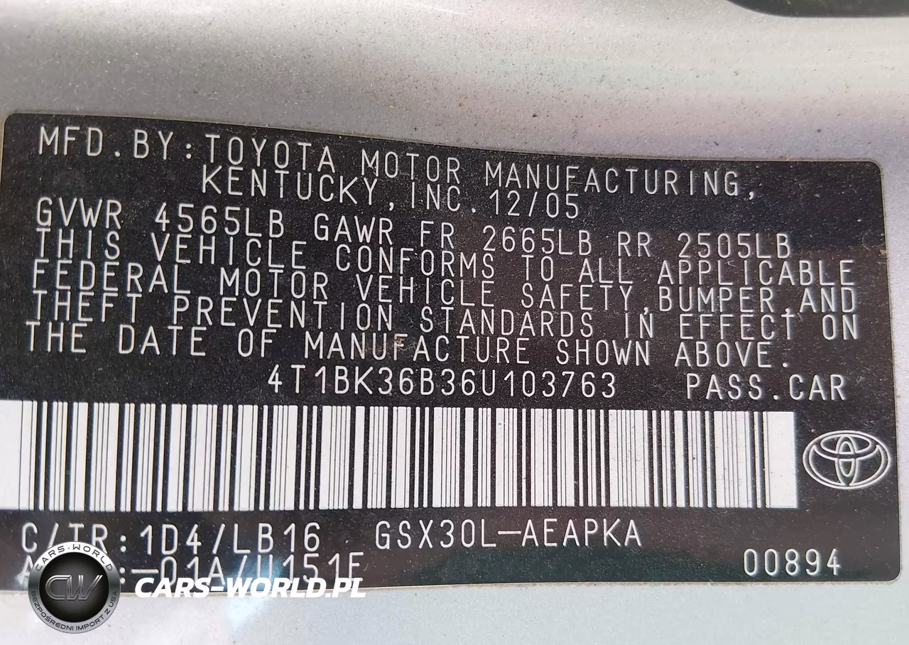 2006 Toyota Avalon Limited VIN:4T1BK36B36U103763 - 9