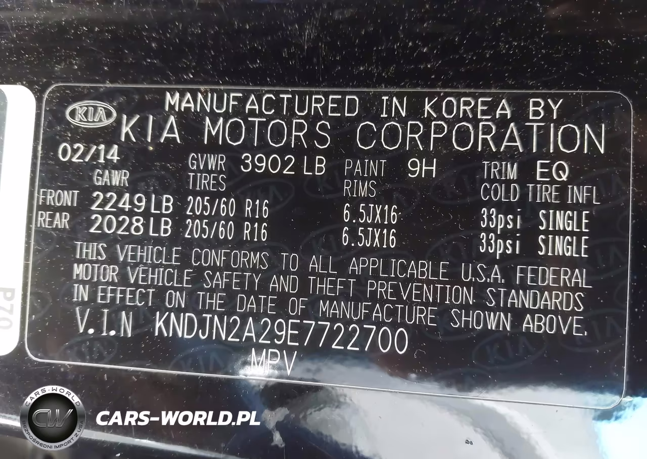 2014 Kia Soul VIN:KNDJN2A29E7722700 - 9