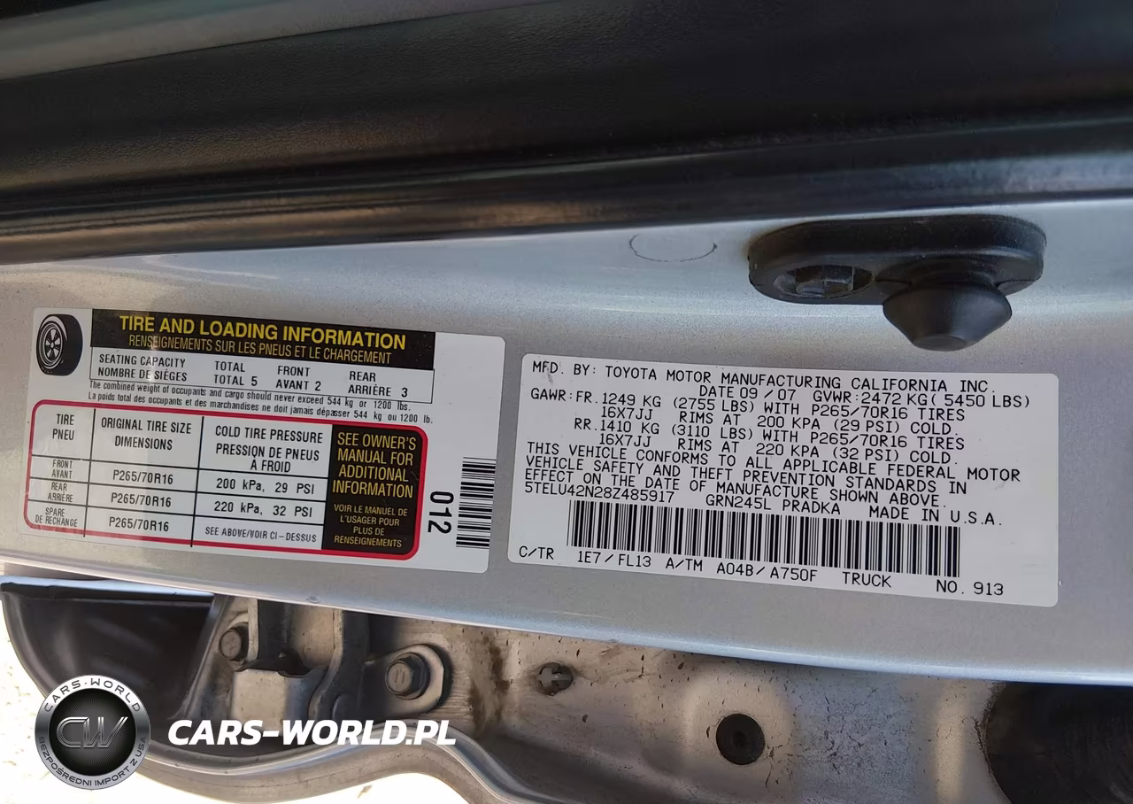 2008 Toyota Tacoma Base V6 VIN:5TELU42N28Z485917 - 9