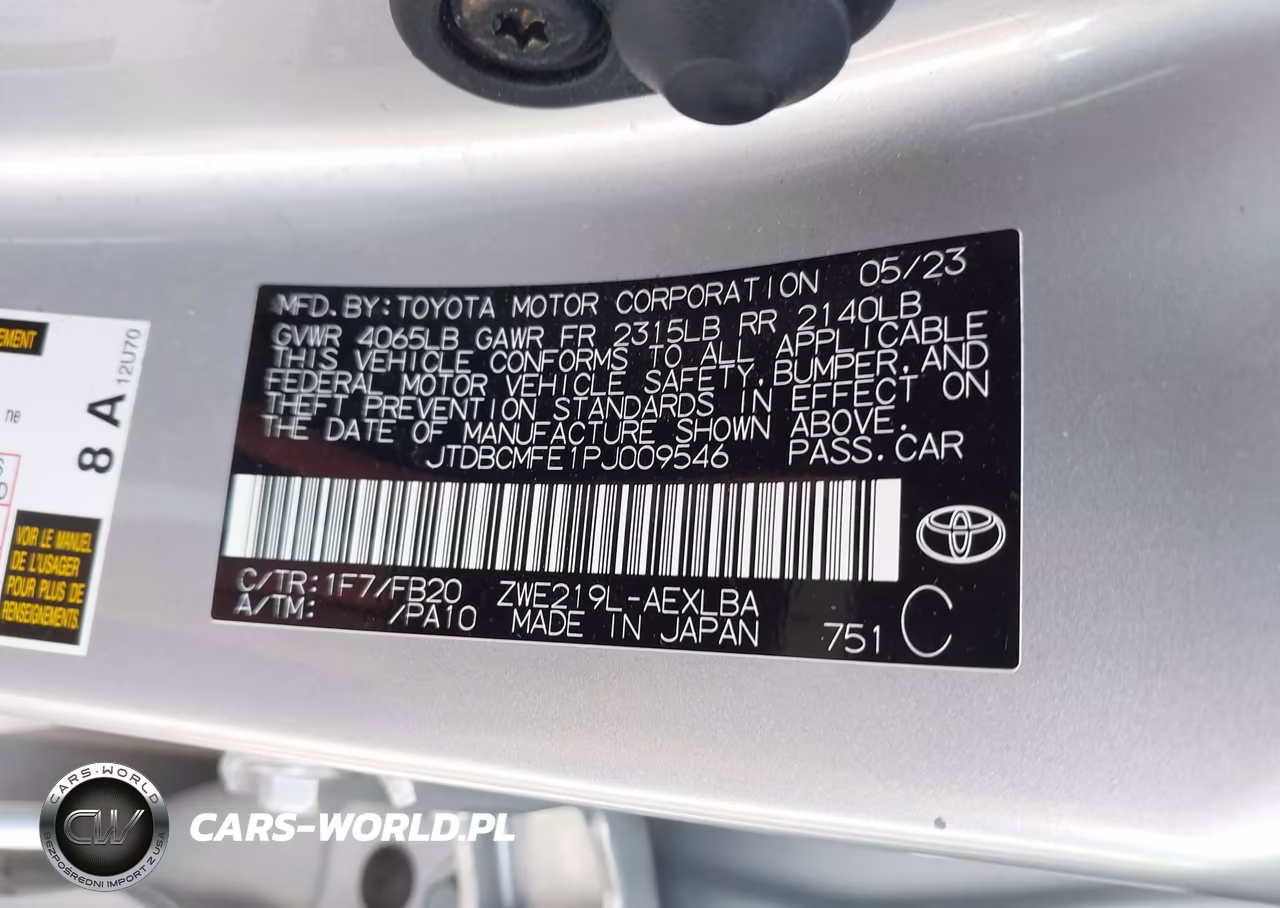 2023 Toyota Corolla Hybrid Le VIN:JTDBCMFE1PJ009546 - 9