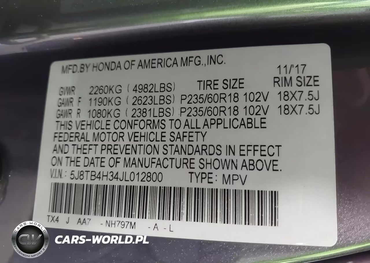 2018 Acura Rdx Acurawatch Plus Package VIN:5J8TB4H34JL012800 - 9