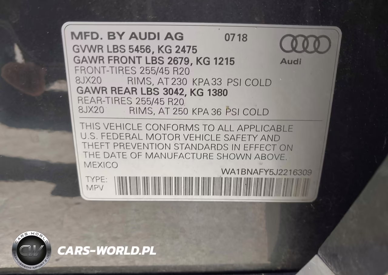 2018 Audi Q5 2.0T Premium-2.0T Tech Premium VIN:WA1BNAFY5J2216309 - 9