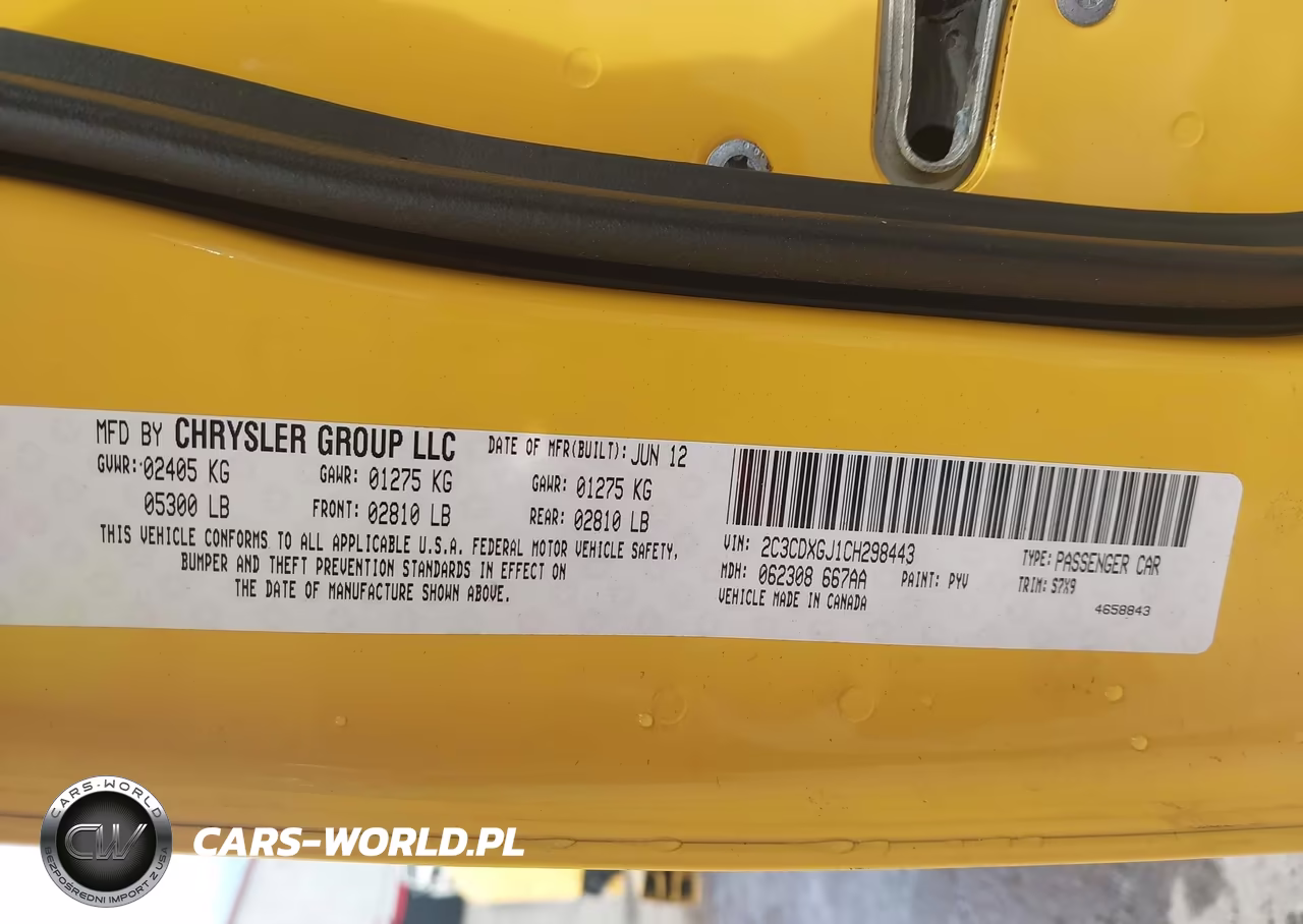 2012 Dodge Charger Srt8 Superbee VIN:2C3CDXGJ1CH298443 - 9