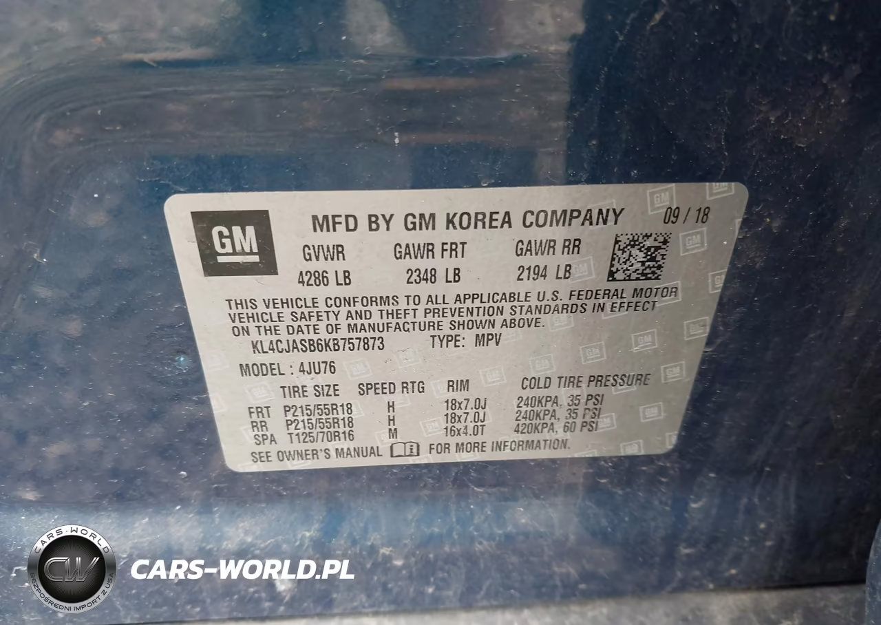 2019 Buick Encore Fwd Preferred VIN:KL4CJASB6KB757873 - 9