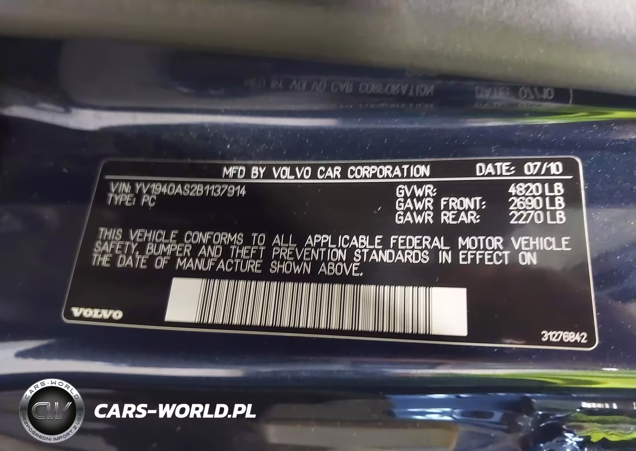 2011 Volvo S80 3.2L VIN:YV1940AS2B1137914 - 9