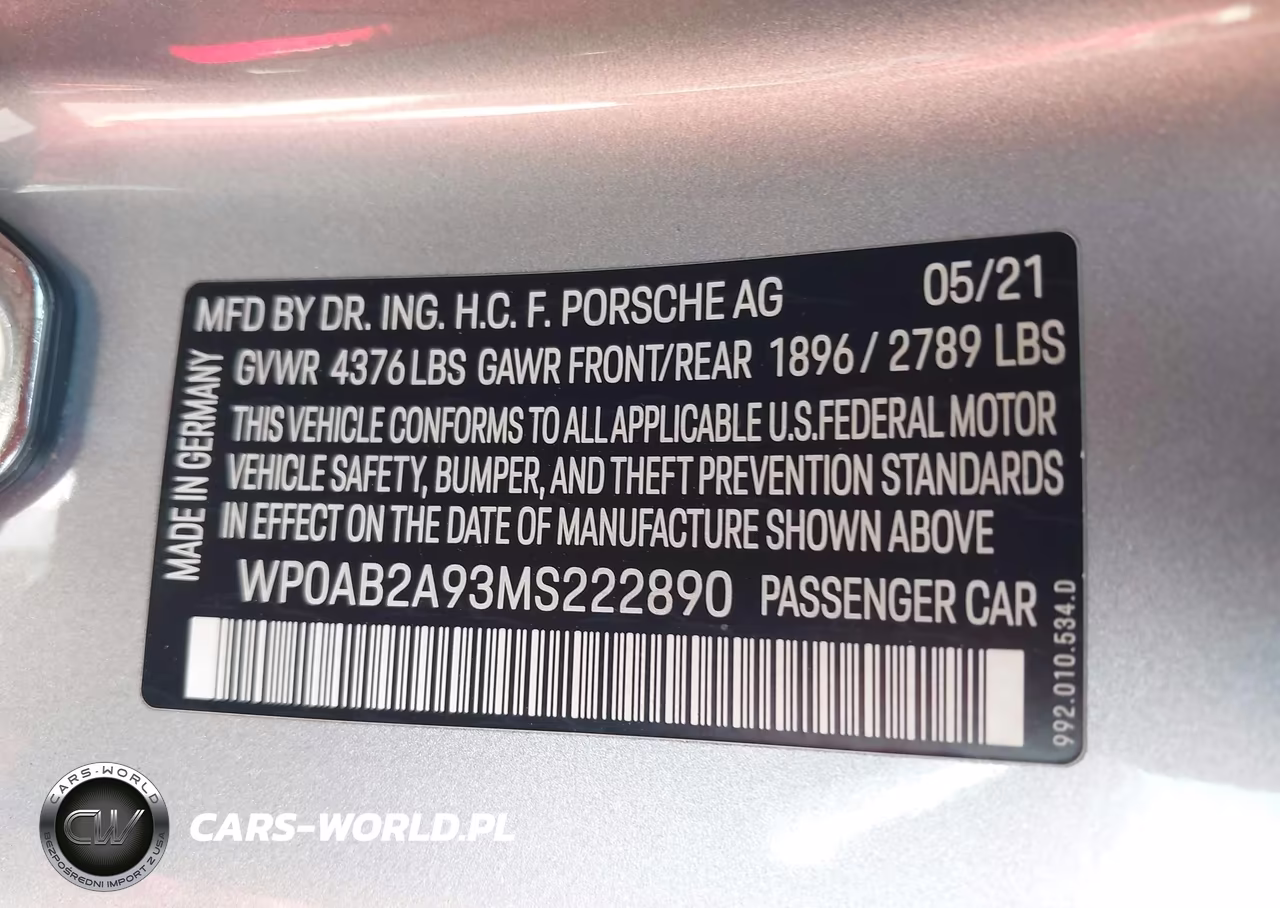 2021 Porsche 911 Carrera 4S-Carrera S VIN:WP0AB2A93MS222890 - 9