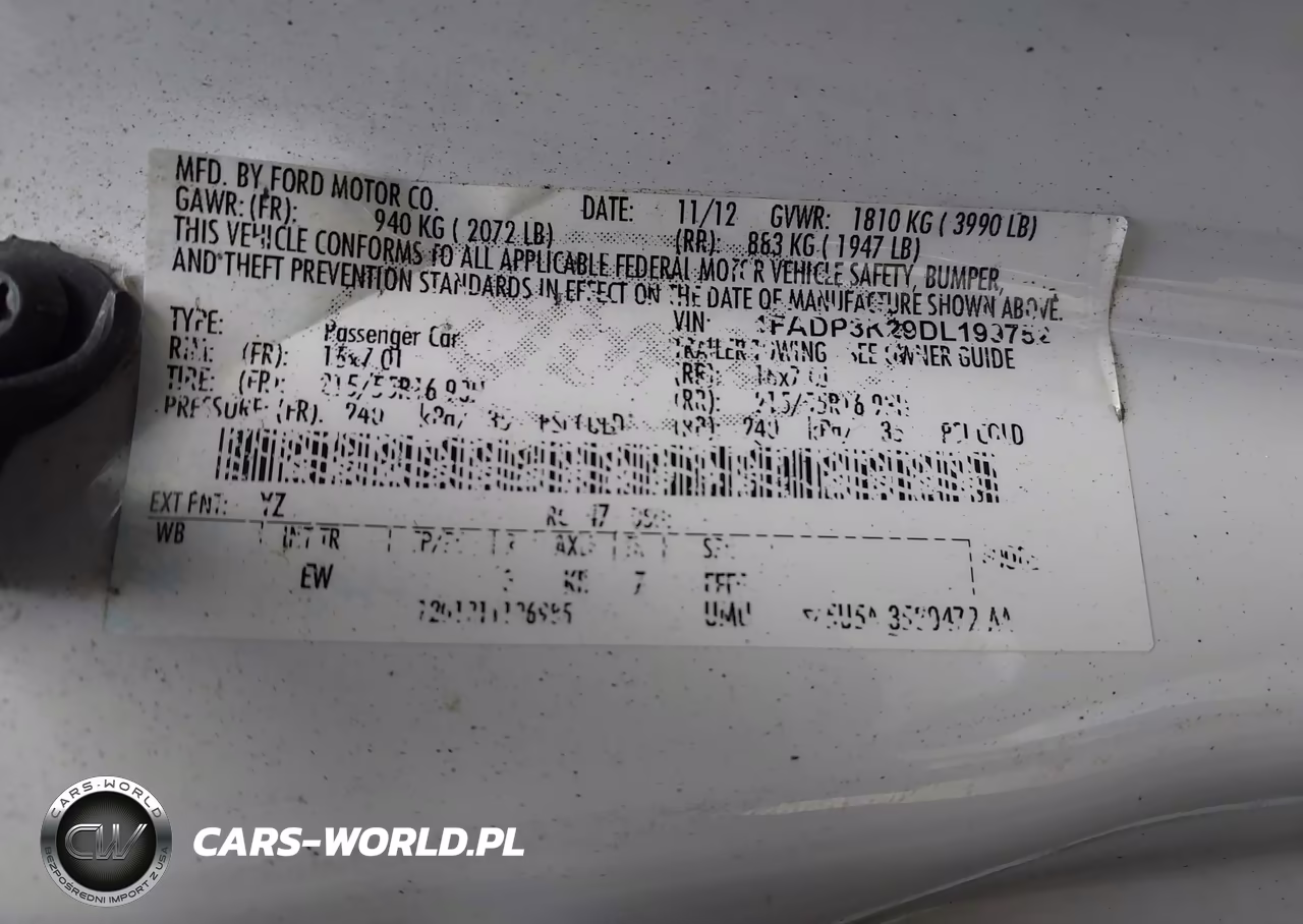 2013 Ford Focus Se VIN:1FADP3K29DL199752 - 9