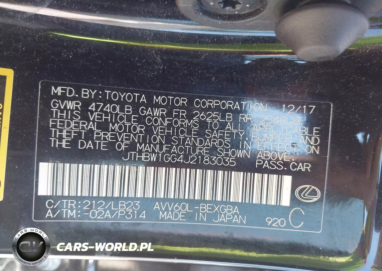 2018 Lexus Es 300H VIN:JTHBW1GG4J2183035 - 9