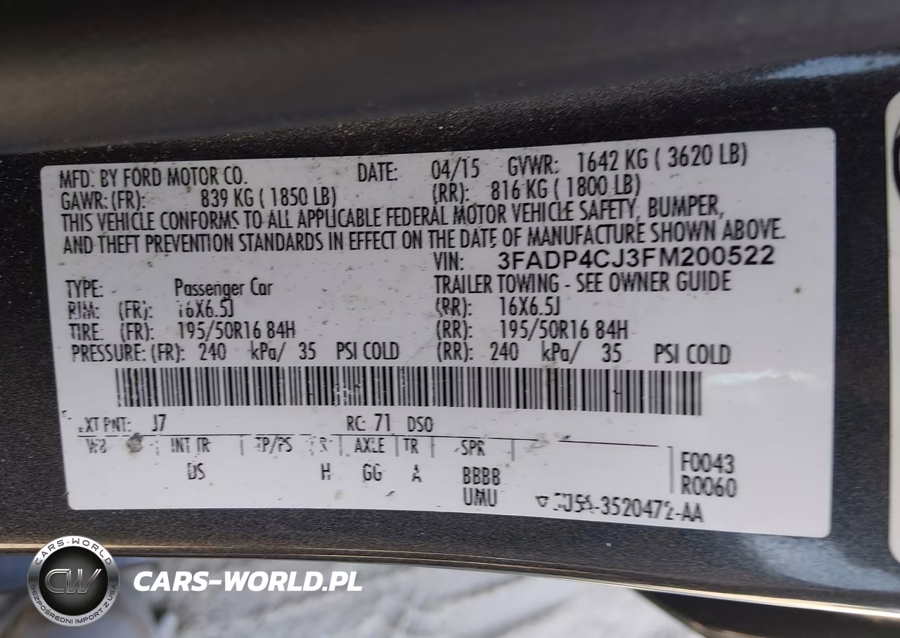 2015 Ford Fiesta Titanium VIN:3FADP4CJ3FM200522 - 9