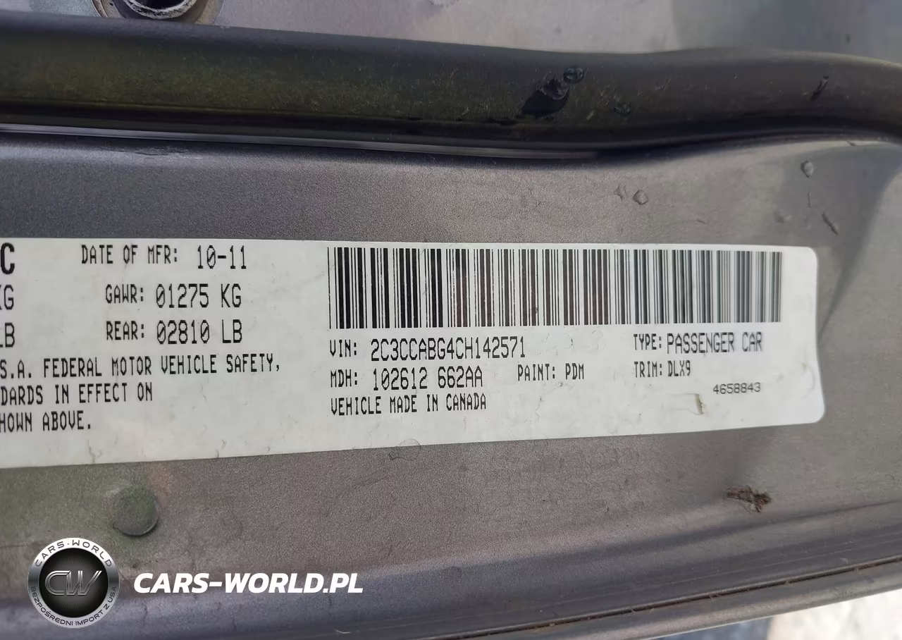 2012 Chrysler 300 S V6 VIN:2C3CCABG4CH142571 - 9