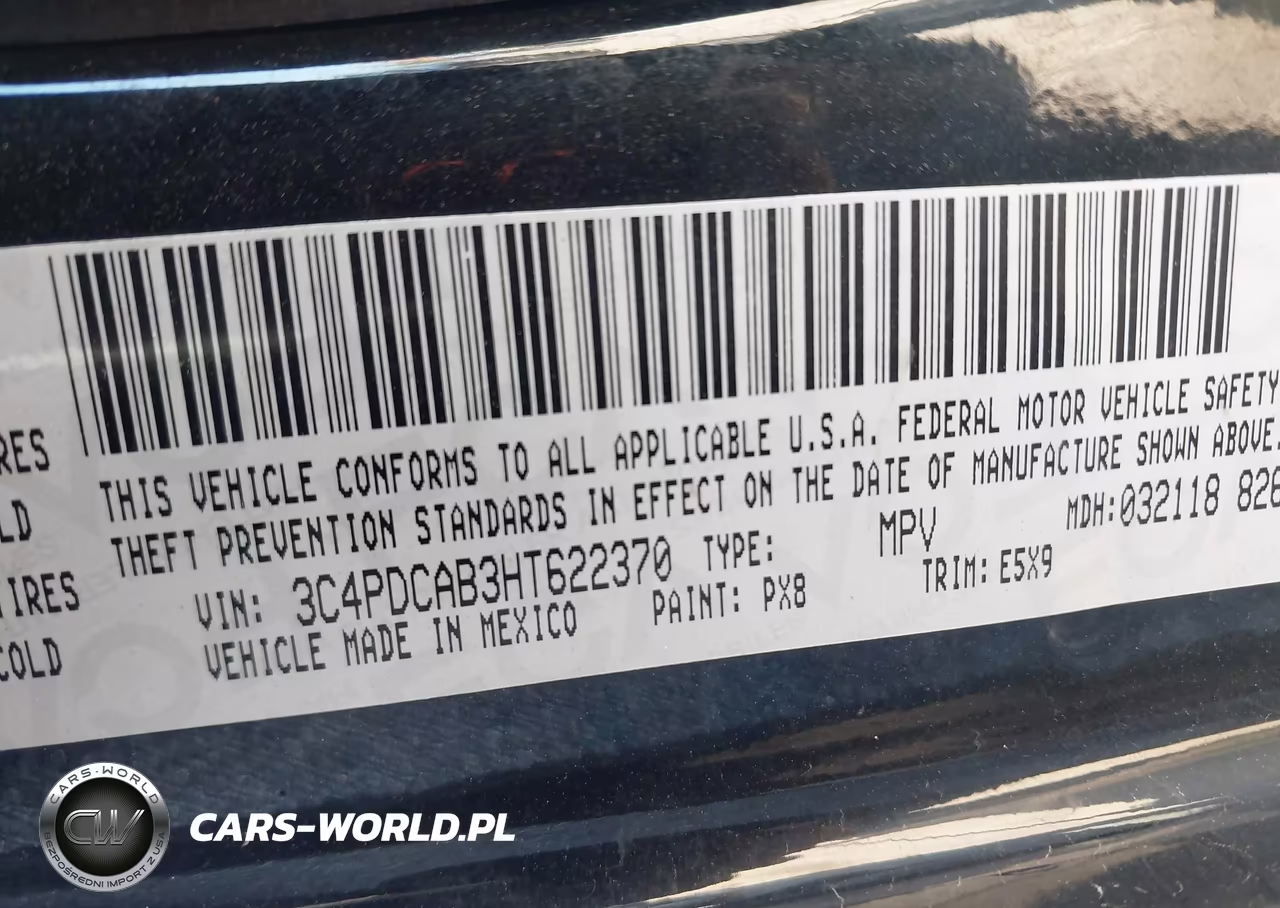 2017 Dodge Journey Se VIN:3C4PDCAB3HT622370 - 9