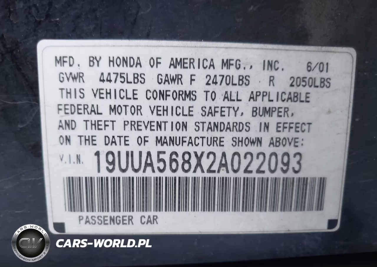 2002 Acura Tl 3.2 Type S VIN:19UUA568X2A022093 - 9