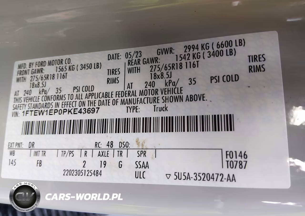 2023 Ford F-150 Xlt VIN:1FTEW1EP0PKE43697 - 9