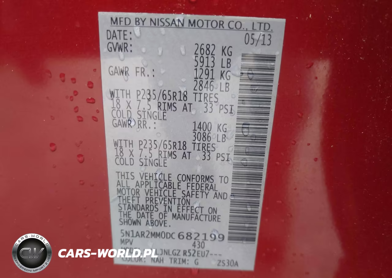 2013 Nissan Pathfinder Sl VIN:5N1AR2MM0DC682199 - 9