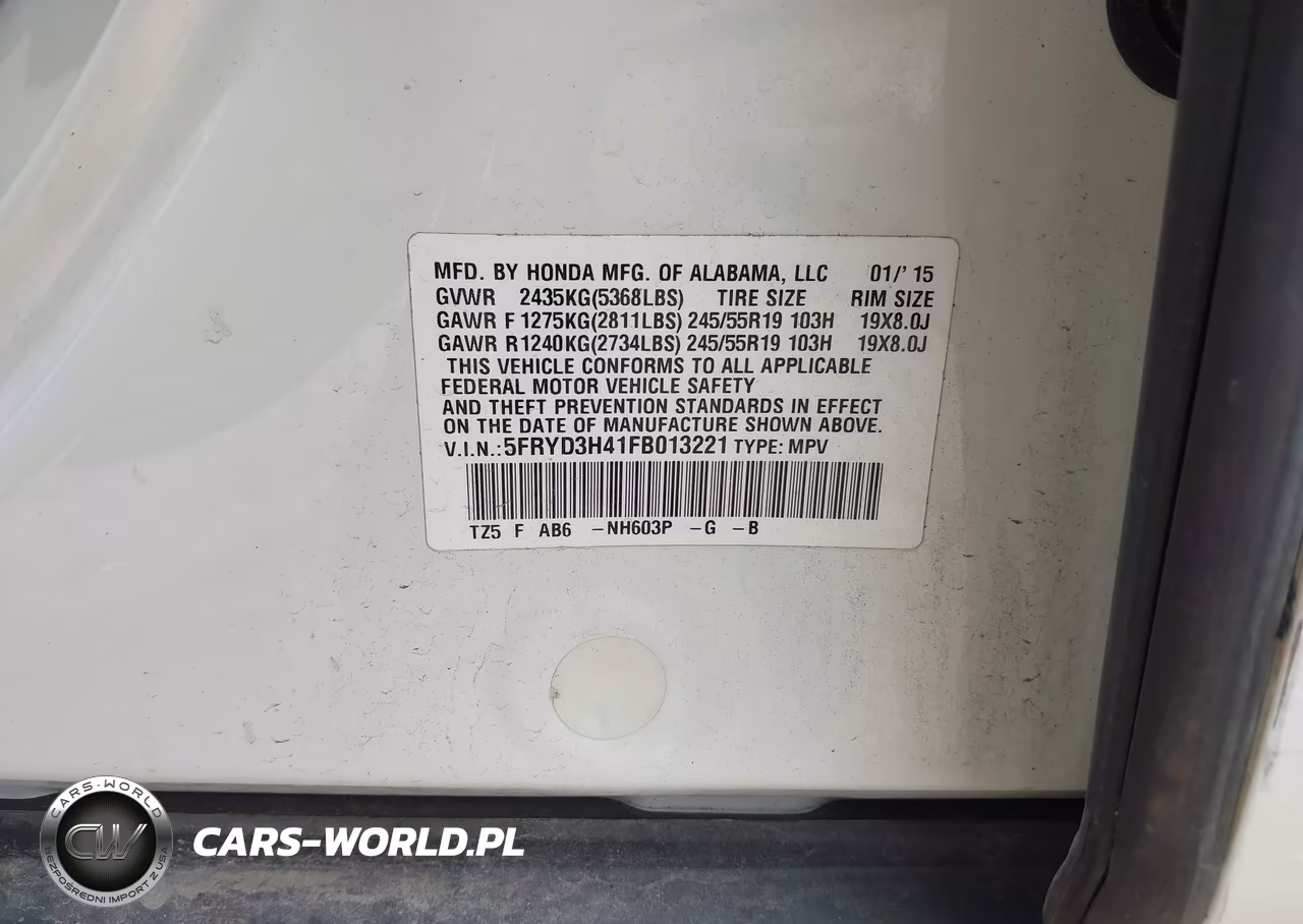 2015 Acura Mdx Technology Package VIN:5FRYD3H41FB013221 - 9