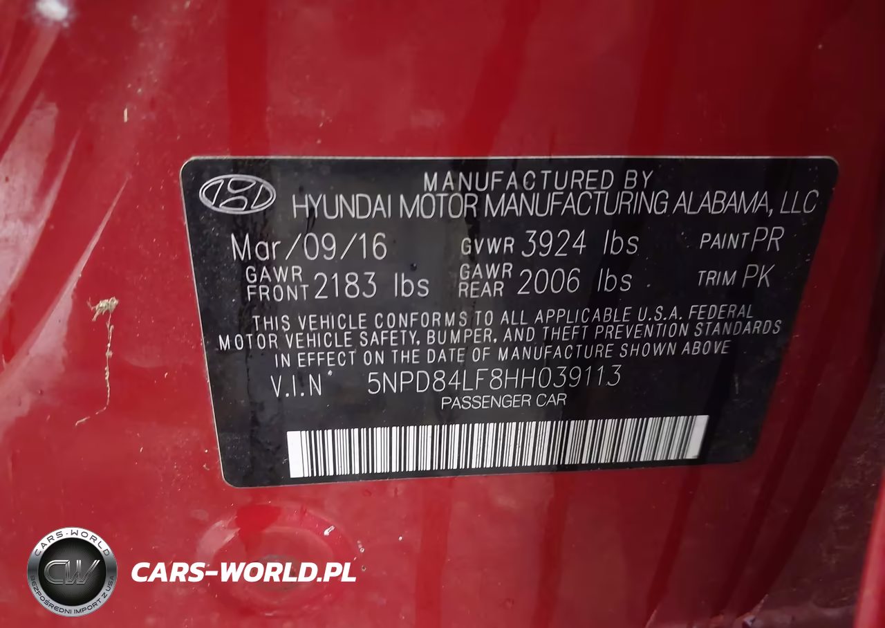 2017 Hyundai Elantra Se VIN:5NPD84LF8HH039113 - 9