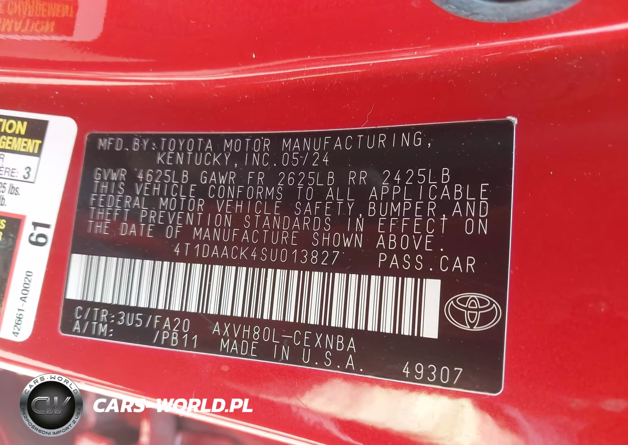 2025 Toyota Camry Le VIN:4T1DAACK4SU013827 - 9