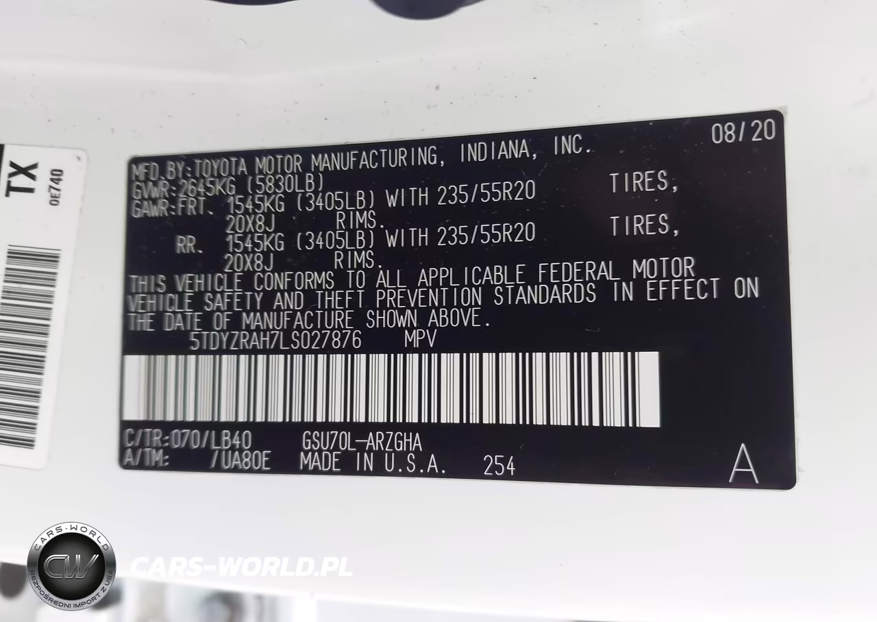 2020 Toyota Highlander Limited VIN:5TDYZRAH7LS027876 - 9