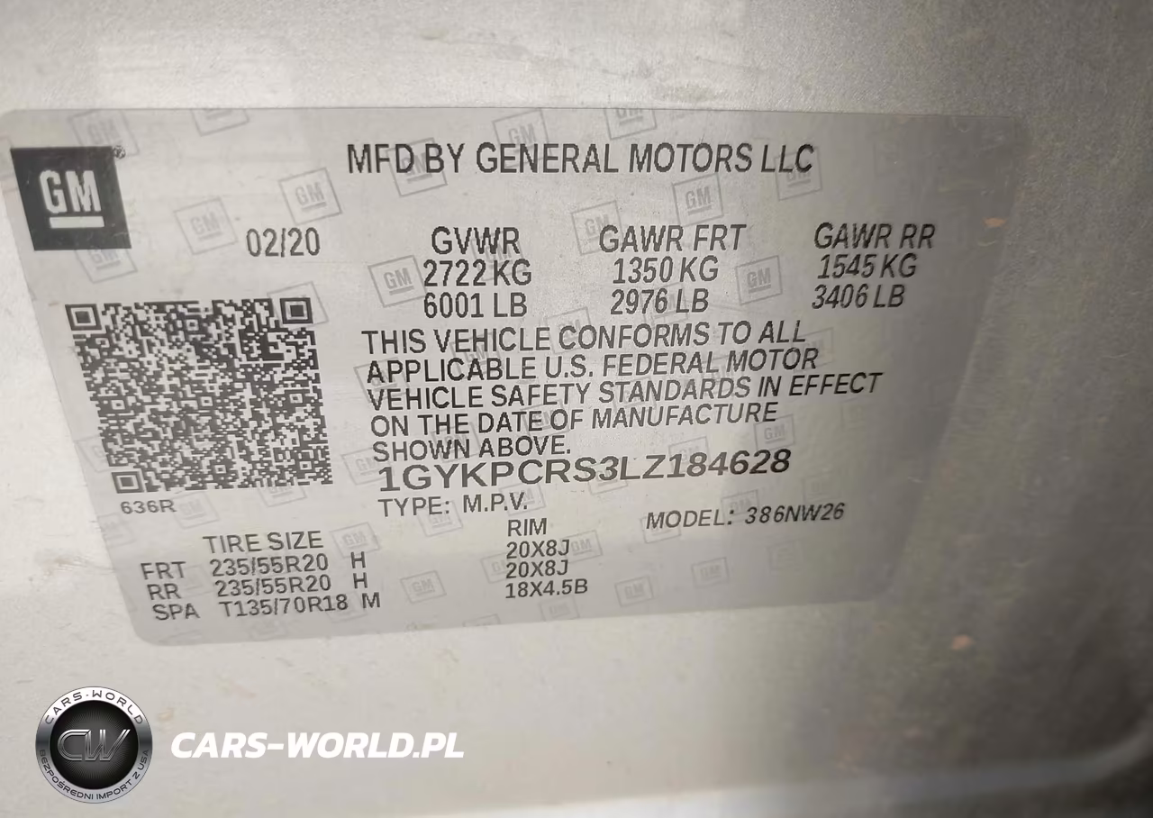 2020 Cadillac Xt6 Fwd Premium Luxury VIN:1GYKPCRS3LZ184628 - 9