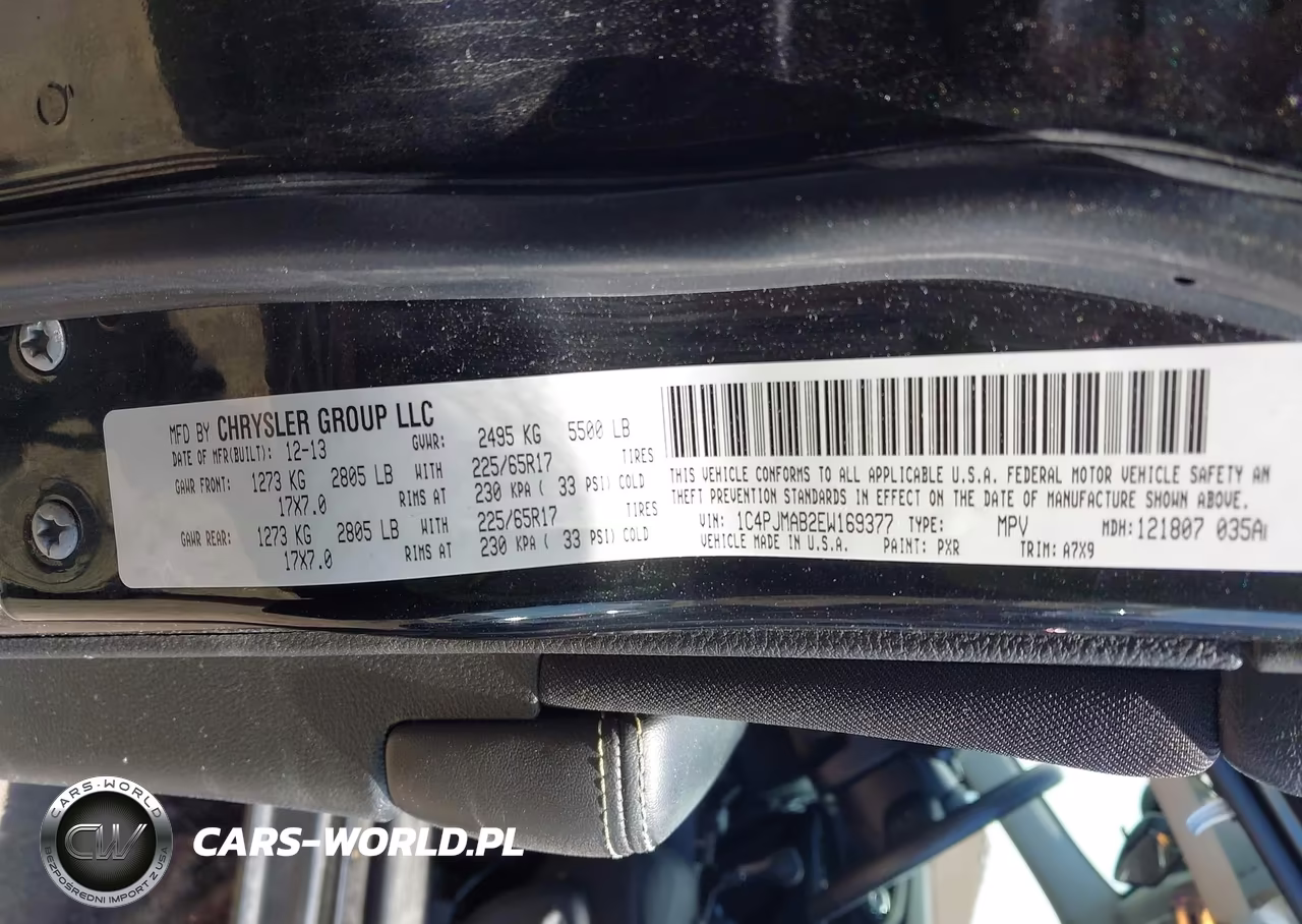 2014 Jeep Cherokee Sport VIN:1C4PJMAB2EW169377 - 9