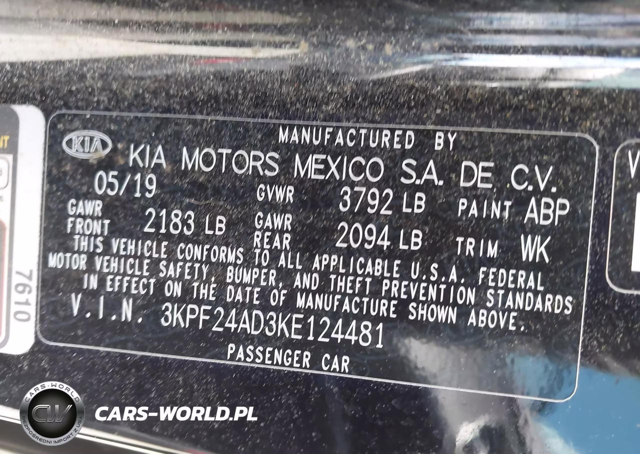 2019 Kia Forte Lxs VIN:3KPF24AD3KE124481 - 9
