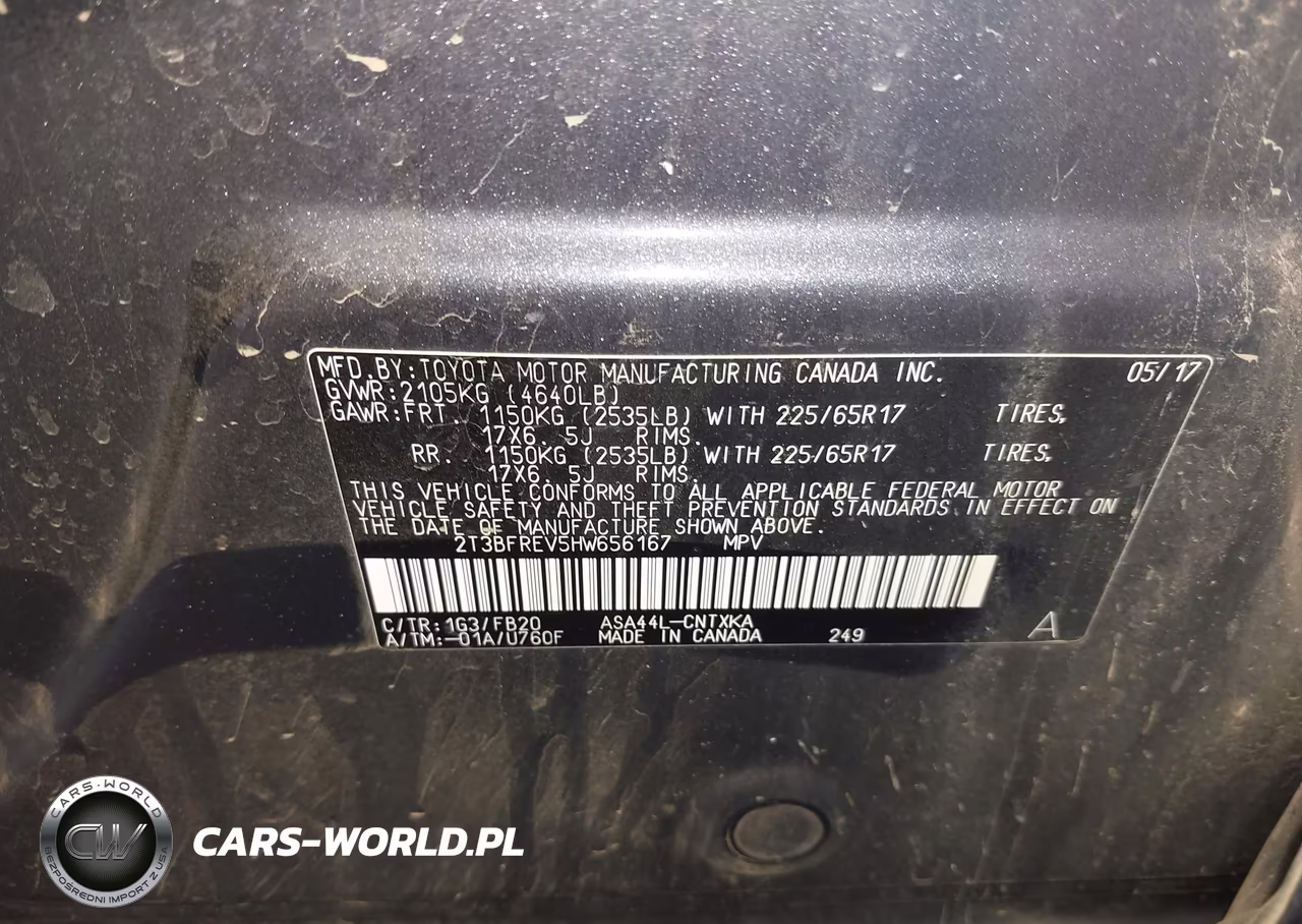 2017 Toyota Rav4 Le VIN:2T3BFREV5HW656167 - 9
